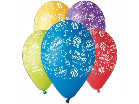 Воздушные шары  " Happy birthday подарунки " 3103-0013